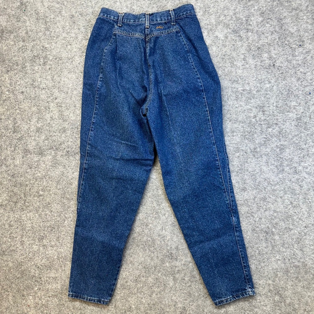 Chic Tapered Leg Jeans Womens Size 11 Blue High Rise Vintage USA Made - Picture 2 of 11